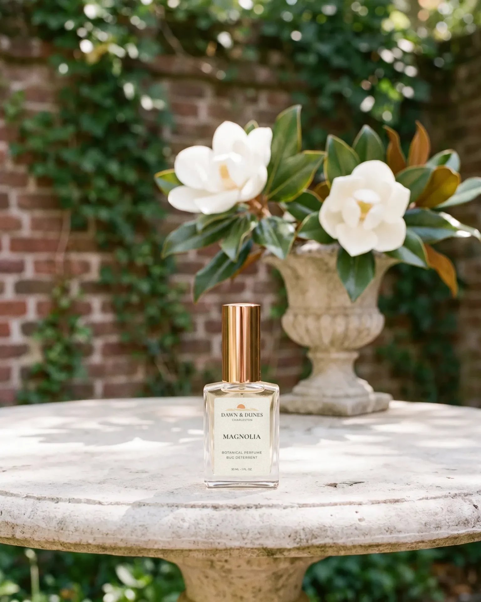 In a walled Charleston garden