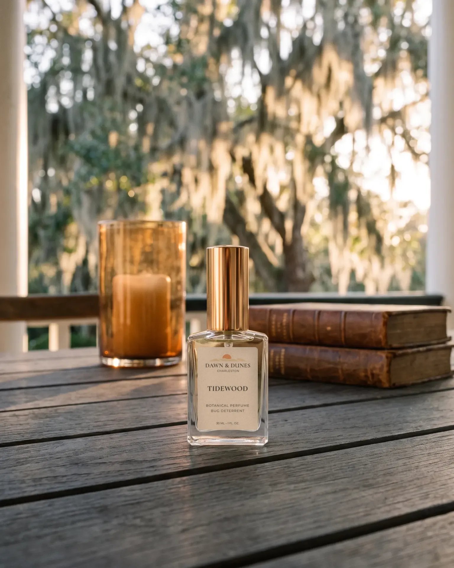 On a cypress porch under the live oaks